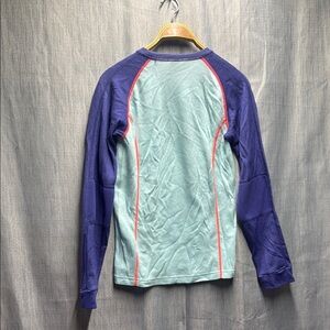 🇺🇸 Helly Hansen Blue and Purple Long Sleeve Shirt size large